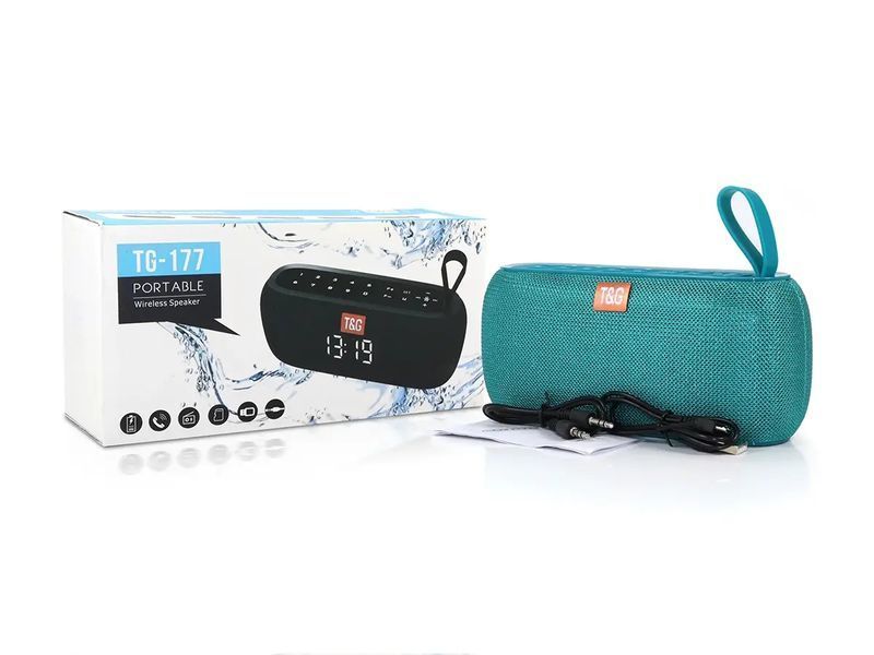 Мінідинамік Bluetooth з годинником TG177 40шт 7988 7988 фото