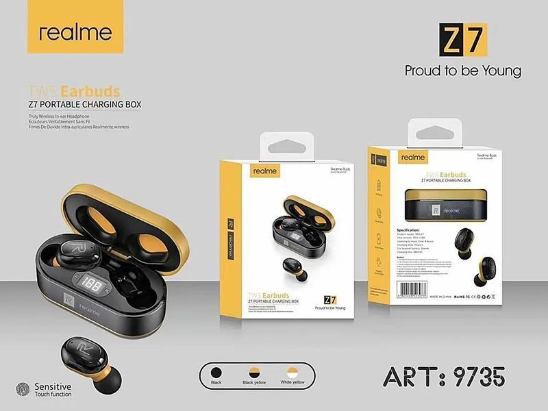 Гарнитура Double с кейсом Realme Z7 100шт 9735 9735 фото