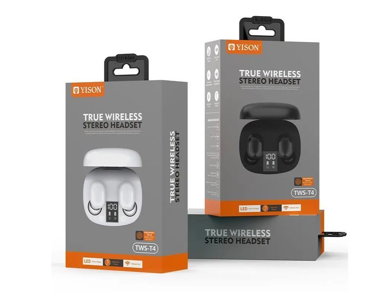 Гарнитура Double с кейсом Bluetooth YSON DOUBLE-TWS-T4 40шт 7738 7738 фото