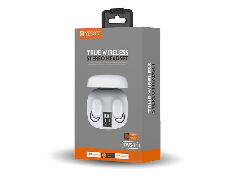 Гарнитура Double с кейсом Bluetooth YSON DOUBLE-TWS-T4 40шт 7738 7738 фото