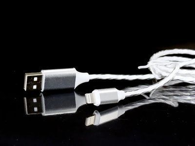 Кабель USB - Lightning светящийся 250шт 8602 8602 фото