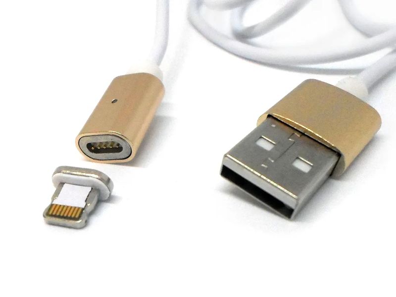Кабель USB - micro USB / Lightning магнітний ART-042 250шт 7902 7902 фото