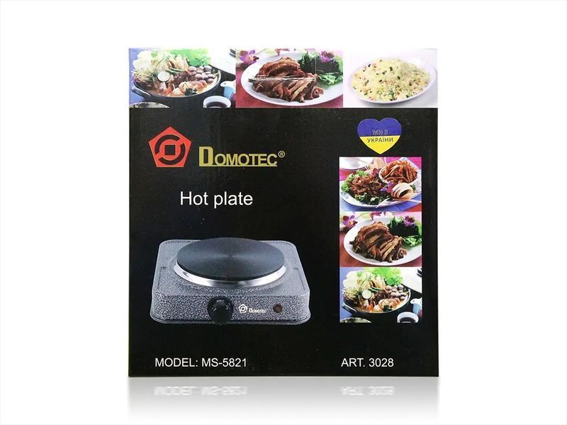 Электроплита 1 диск 1000Вт Domotec MS-5821 12шт 8550 8550 фото