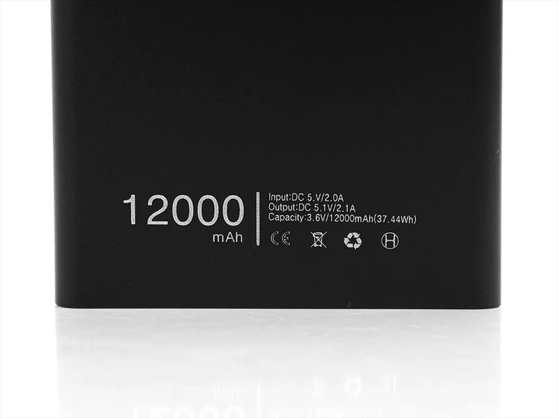 Зовнішній акумулятор (power bank) 12000mAh (3000mAh) Boro JS-33 100шт 7478 7478 фото