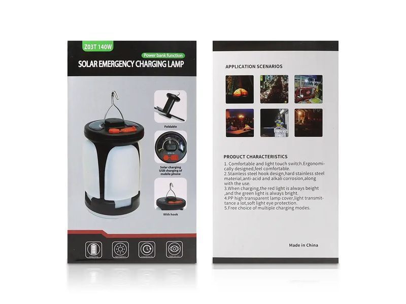 Лампа діодна для кемпінгу 18650 micro USB Z03 140W 100шт 7277 7277 фото