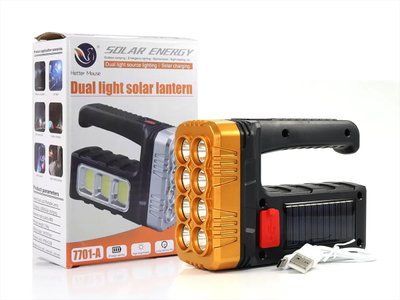 Ліхтар ручний Solar Hotter Mouse 7701-A-COB 90шт 7502 7502 фото