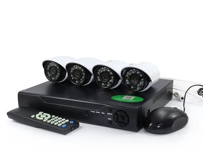 Видеорегистратор DVR 4 камеры 0,3Мп AHD 6145AHD-P4 6шт 9603 9603 фото