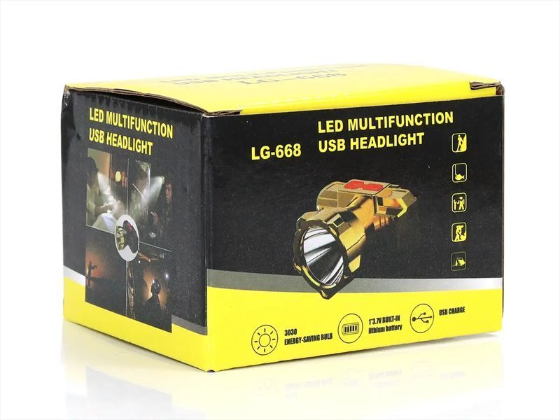 Ліхтар налобний LG-668 200шт 8593 8593 фото