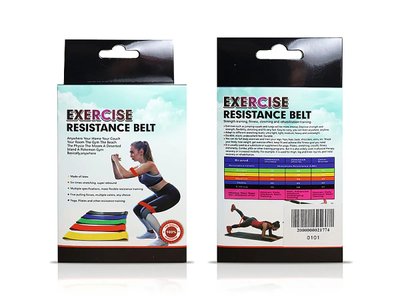 Набор резинок для фитнеса Exercise Resistance Belt 0101 200шт 9133 9133 фото