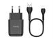 Зарядний пристрій 220В USBx1 з кабелем USB - Lightning Hoco N2 Vigour 130шт 7948 7948 фото 4