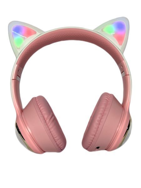 Наушники накладные Bluetooth Кошечка с ушками AKZ-62 80шт 6774 6774 фото