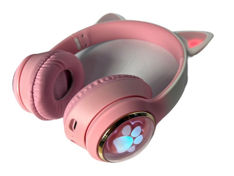 Наушники накладные Bluetooth Кошечка с ушками AKZ-62 80шт 6774 6774 фото