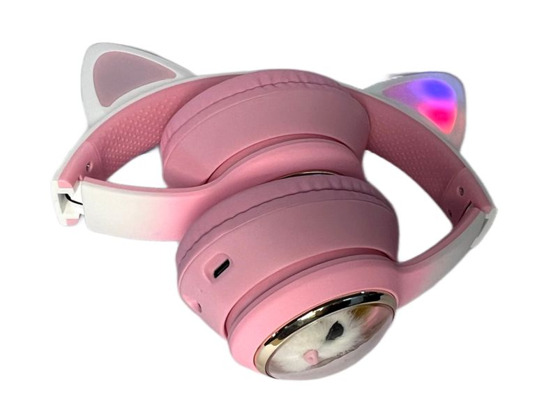 Навушники накладні Bluetooth Кошенятко з вушками AKZ-09 80шт 6772 6772 фото
