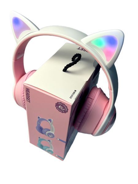 Навушники накладні Bluetooth Кошенятко з вушками AKZ-07 80шт 6775 6775 фото