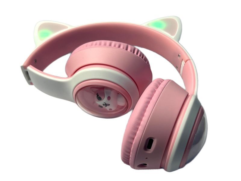 Навушники накладні Bluetooth Кошенятко з вушками AKZ-07 80шт 6775 6775 фото