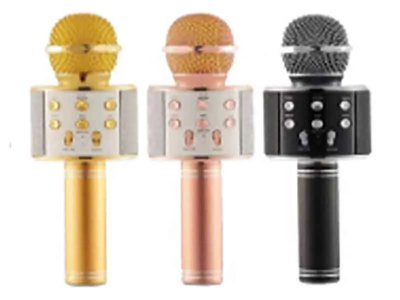 Мікрофон караоке DM Karaoke чорний Q-858 50шт 9579 9579 фото