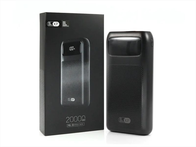 Зовнішній акумулятор (power bank) 20000мАг KP PD-28 53шт 7160 7160 фото