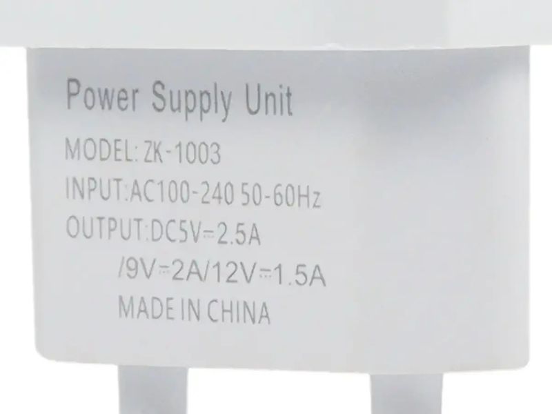 Зарядний пристрій 220В 2,5А QC3.0 USBx1 Original ZK-1003 250шт 7354 7354 фото
