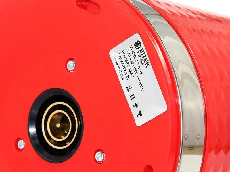 Чайник электрический из нержавеющей стали 2,2л 2000Вт BITEK BT-3118 16шт 7527 7527 фото