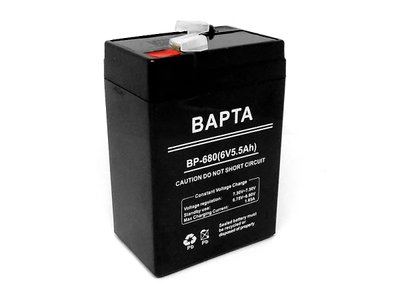 Аккумуляторная батарея 6В 5,5Ач BAPTA BP-680 20шт 9653 9653 фото