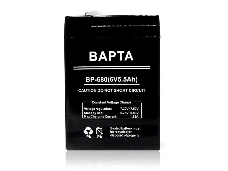 Акумуляторна батарея 6В 5,5Ач BAPTA BP-680 20шт 9653 9653 фото