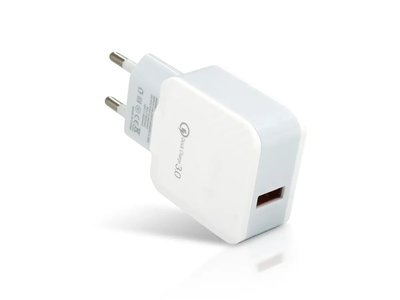 Зарядное устройство 220В 2,4А QC3.0 USBx1 51-3 250шт 7350 7350 фото
