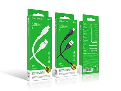 Кабель USB - micro USB Borofone BX51 Triumph 360шт 7301 7301 фото