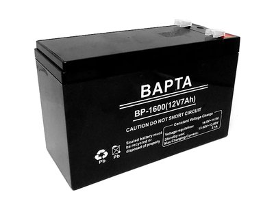 Акумуляторна батарея BAPTA 12В 7,0Ач 151х65х95 BP-1600 10шт 8548 8548 фото