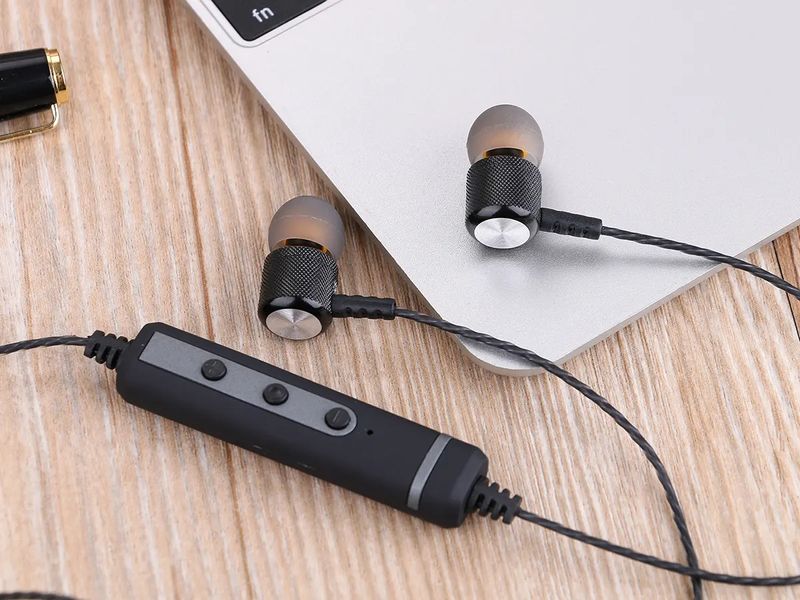 Навушники вакуумні з мікрофоном Bluetooth магніт AZ-26-BT 200шт 7806 7806 фото
