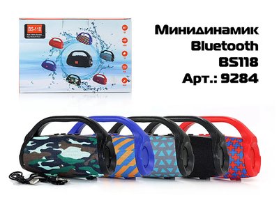 Минидинамик Bluetooth BS118 80шт 9284 9284 фото