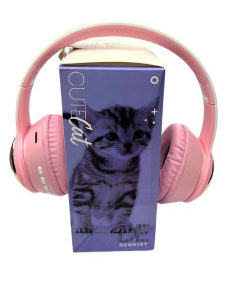 Наушники накладные Bluetooth Кошечка без ушек AKZ-03 80шт 6771 6771 фото