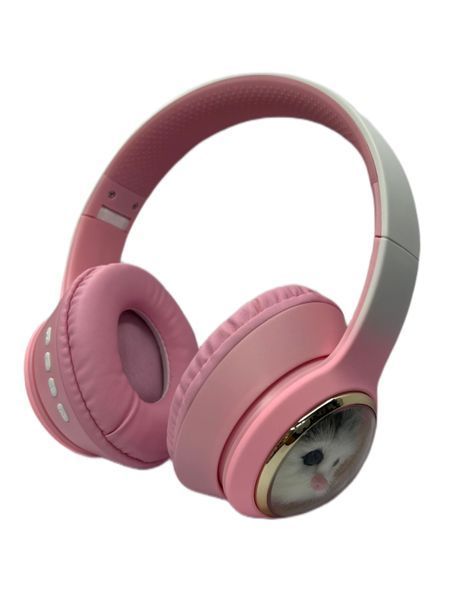 Наушники накладные Bluetooth Кошечка без ушек AKZ-03 80шт 6771 6771 фото
