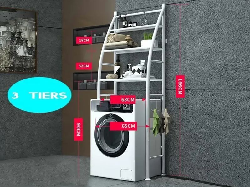 Полка органайзер для стиральной машины Laundry Rack YP-106 10шт 8057 8057 фото