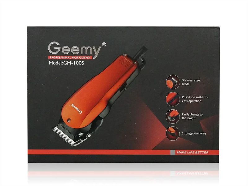 Машинка для стрижки волосся Gemei GM-1005 40шт 7617 7617 фото
