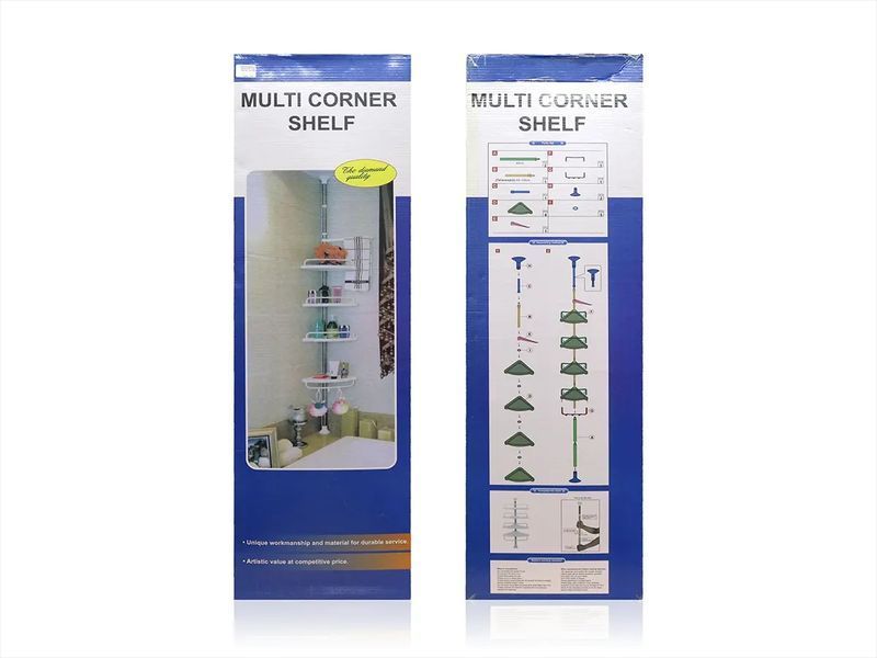 Полиця органайзер для ванної Multi Corner Shelf 12шт 8055 8055 фото