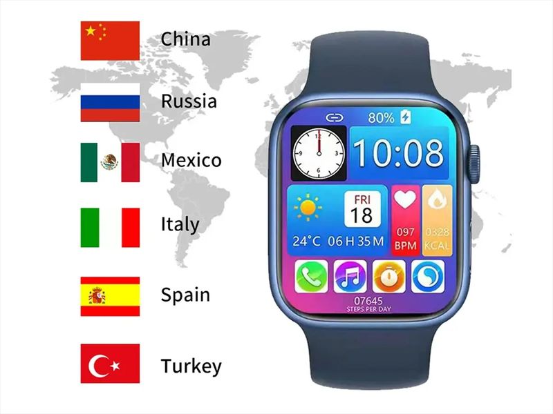 Часы Smart Watch M6 с шагомером (без возврата, без обмена) 200шт 7995 7995 фото