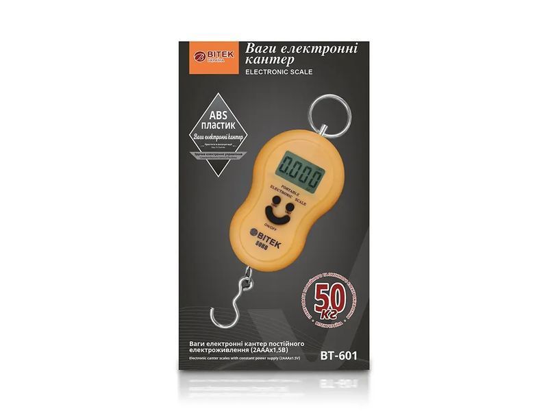 Весы электронные кантер 50кг BITEK BT-601 100шт 6934 6934 фото