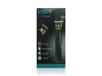 Машинка для стрижки волосся акумуляторна підзарядка від USB VGR V-179 40шт 7027 7027 фото