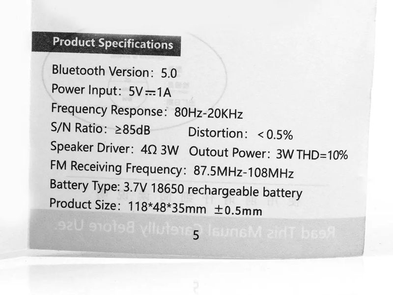 Минидинамик Bluetooth Kimiso K12 100шт 8818 8818 фото