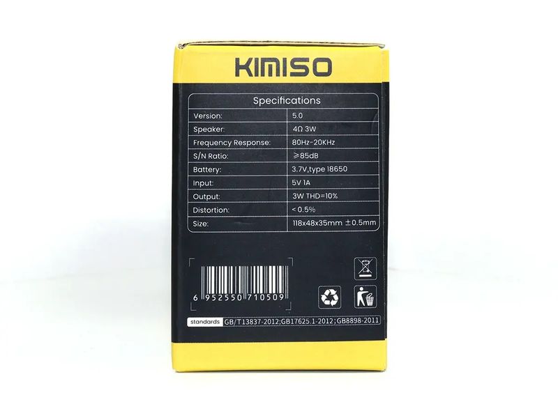 Мінідинамік Bluetooth Kimiso K12 100шт 8818 8818 фото